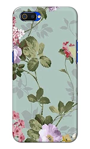 Image of Printed Hard Back Cover Case for Realme C2 | Oppo A1K Back Cover (Floral Painting) -702