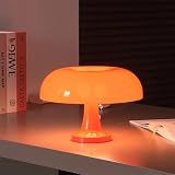 Lampada da tavolo classica a forma di fungo moderno design Bauhaus lampada da tavolo per camera da letto di hotel lampada d'atmosfera (arancione)