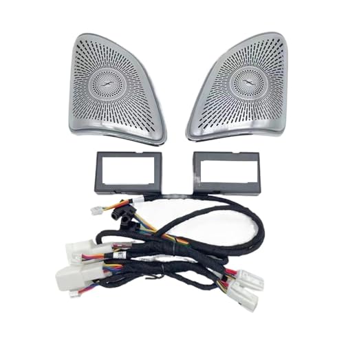 XCZPRKMXY Auto A-Pillar Tweeter LED Luminous Cover Car Door Audio Speaker Decorative Ambient Light Cover Compatible with Mercedes-Benz GLE CLS W167