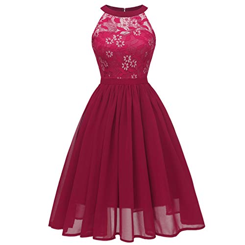 Robe de soirée en dentelle transparente pour femme élégante