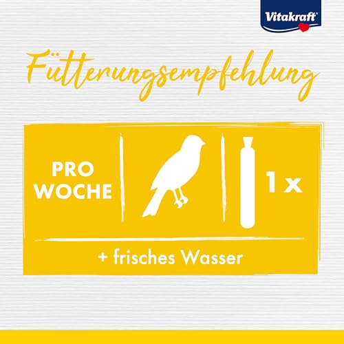 Vitakraft Kräcker Mix, Vogelsnack, Knabberstangen, mit Ei und Grassamen, mit Aprikose und Feige, mit Honig und Sesam, zur Schnabelpflege, ohne Zusatz von Zucker (1x 80g)