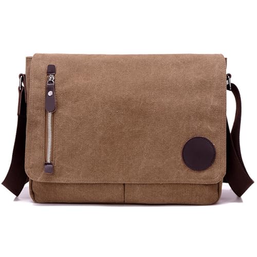 Sac de messager en toile homme multi-poche : le compagnon idéal pour l'école et les voyages