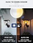 Dusk to Dawn Light Bulbs Outdoor, Sensor A19 LED Light Bulb, 13W (100W Equivalent), 1000lm, Auto On/Off Photocell Automatic for Outdoor Lighting, for Porch Garage Yard, 3000K Warm White, 4Pack
