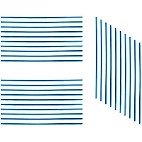Lvjkes Air Outlet Decorative Strip, Car Vent Outlet Trim, 30 Pcs Car Air-Conditioning Decorative Strips Shiny Accessories for Interior Air Outlet Decoration (Blue) Cover