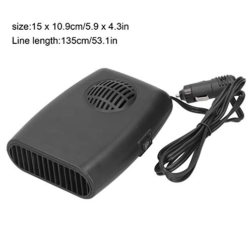 Car Heater Portable Heater Fan, Electric Heater Heating Fan 12V 150W Warming Windshield Defrosting Deicing Demister, Heating Fan Defrost Defogger #TOP3