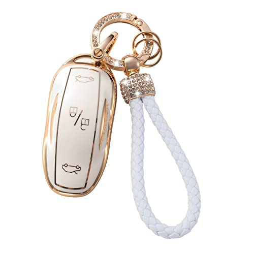 Gematay for Tesla Key Fob Cover, Key Case Shell Compatible