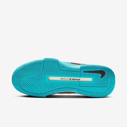 Nike GP Challenge 1 Premium Women's Hard Court Tennis Shoes (Dusty Cactus/Pale Ivory/Metallic Silver/Dark Team Red)2