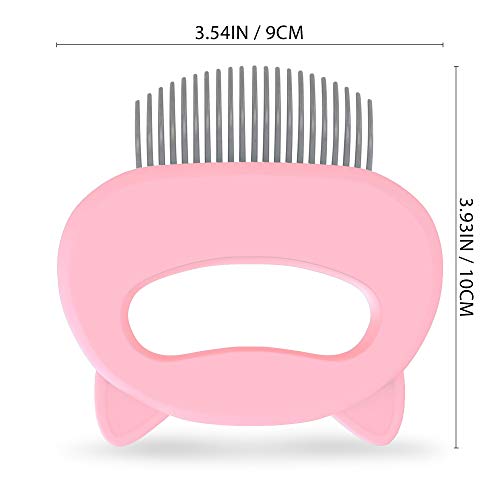 Image of Cat Grooming Comb - Pink Massage Comb - Light Hair or Fur Removal Soft Dematting Detangling and Deshedding - Pet Shedding Remover Tool for Cats Dog Rabbit