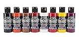 Wicked Colors W113 00 peinture a rographe Kent Lind chaud Set Beach   8 couleurs