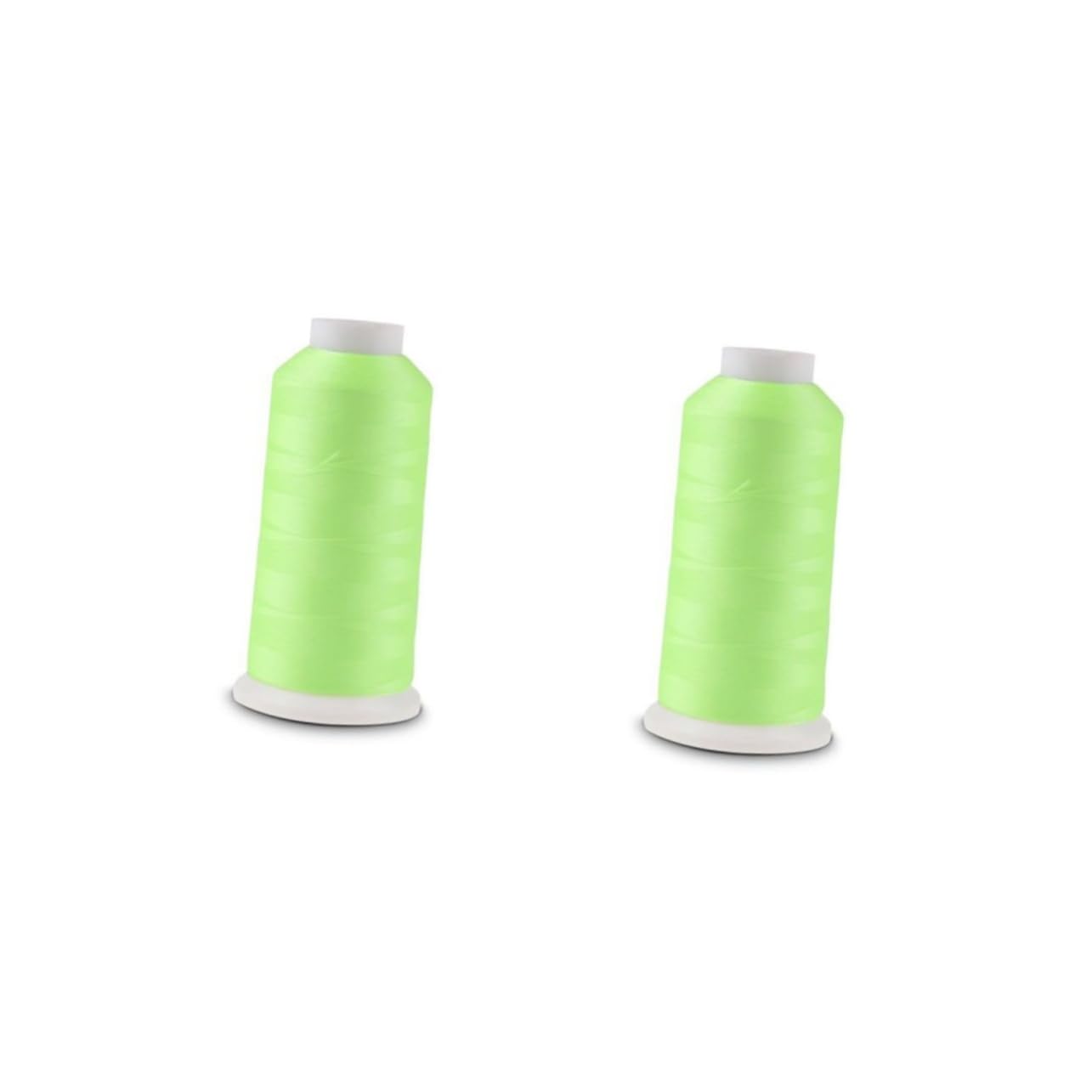 SHINEOFI 2piezas Hilo De Bordar Luminous Glow in The Dark Yards Hilo De Coser Verde Para Bordado y Manualidades Para Proyectos Creativos y Decorativos