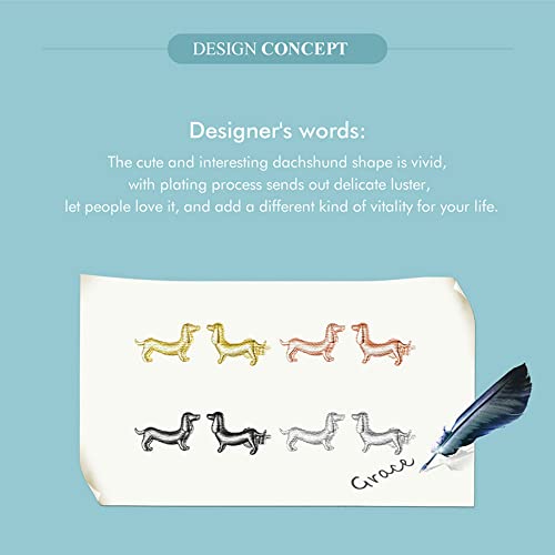 Boucles d'oreilles chien en argent sterling 925 d'exception - 2