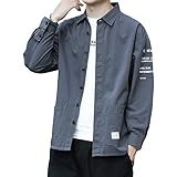 [Amyni] シャツ メンズ 長袖 秋服 綿 無地 ストライプ ビジネス カジュアルシャツ お洒落 トップス シャツ メンズ 服 春 夏 秋 冬