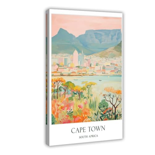 AQBOLKI Cape Town Poster, South Africa Poster, African