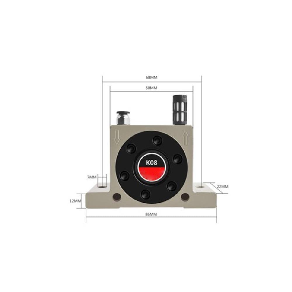 Vibromasseur pneumatique industriel à turbine K8 pour vibrateur pneumatique industriel type boule d'oscillateur