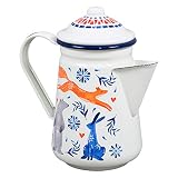 Capacidad: 650 ml. Folklore FOL146 - Cafetera de émbolo, color crema