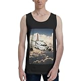 Photo Gallery lkwscghm airplane flying canotte da uomo in cotone traspirante senza maniche camicie casual palestra allenamento canotta, nero, xl Photo Gallery lkwscghm airplane flying canotte da uomo in cotone traspirante senza maniche camicie casual palestra allenamento canotta, nero, xl