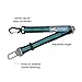 Kurgo Direct to Seatbelt Swivel Tether - Easy-Use Dog Car Harness Clip - Adjustable Ride Strap - Universal Fit for Most Vehicles - All Steel Hardware - Backseat Restraint - Blue