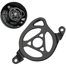 LKV Motor Cover for Surron Light Bee X/S/L1E LBX & Segway X160 X260, 6061-T6 Aluminum Engine Case Saver, Ventilated Metal Guard with Impact Protection Black