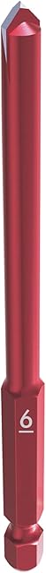 Tile Drill Bit Ø 6mm, Professional HEX-9 Self Centring Ceramic Drill Bits For Precision Drilling of Porcelain, HardCeramic, Roof Tiles, Glass, Natural Stone, Mirrors, Glazed Tiles, Mosaic