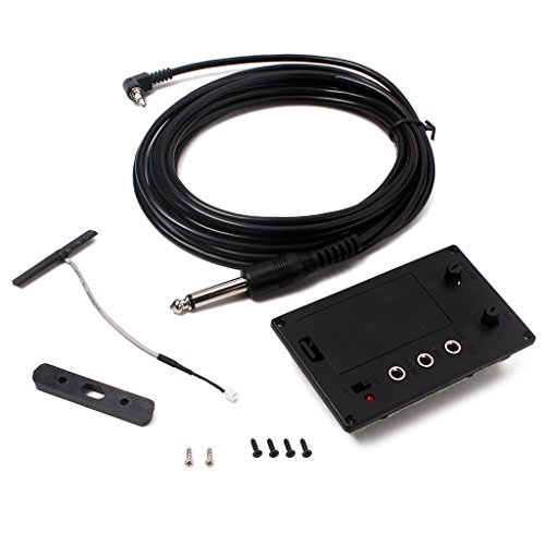image for Alnicov Electric Violin Silent EQ Pickup Piezo with Headphone and Plug