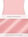 PATPAT Girl's Sleeveless Ribbed Cami Midi Bodycon Dress for Playdates, Pink, 5-6 Years