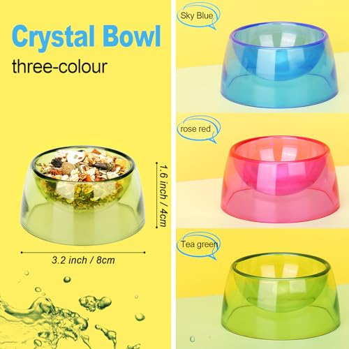 Tielishor Hamster Food Bowl,Small Animals Food Water Bowl,Water Feeder Container thumb #2