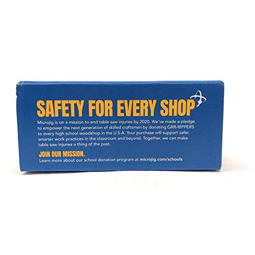 Microjig Grr-Ripper Gr-200 Advanced Adjustable Table Saw Pushblock 2-Pack, Yellow #TOP5