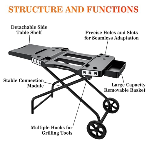 Portable-Grill-Stand-for-Ninja-OG700-OG701-OG751BRN-OG705-OG750-Series-Collapsible-Grill-Stand-for-Ninja-Woodfire-Outdoor-Grill-Grill-Cart-for-Blackstone-22-inch-griddle-models-and-Pit-Boss-10697 Portable Grill Stand for Ninja OG700 OG701 OG751BRN OG705 OG750 Series Collapsible Grill Stand for Ninja Woodfire Outdoor Grill Grill Cart for Blackstone 22 inch griddle models and Pit Boss 10697