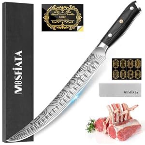 MOSFiATA Butcher Boning Knife, 10.5 inch Sharp Filleting Knife German EN1.4116 Stainless Steel for Meat and Fish Knives Professional Kitchen Knife with Ergonomic Handle Gift Box
