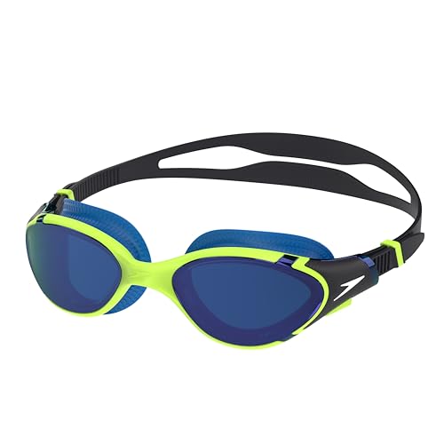 Image of Speedo Unisex-Adult Biofuse 2.0 Swimming Goggles | Patented Easy Adjustment | Anti-fog | Anti-leak | Enhanced Fit | Improved Comfort Goggles, GREEN, One Size