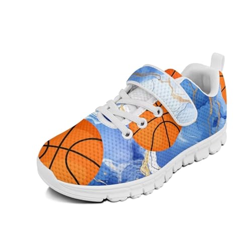 Baseball & Basketball Shoes for Boys Non Slip Little Kids Mesh Athletic Shoes Girls Running Shoes for Casual Wear,Exercise2