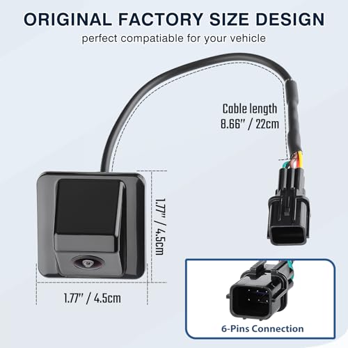 Image of 95760-2T650 Backup Camera Rear View Camera Fit for Kia Optima Hybrid 2014 2015 2016 Parking Park Assist Camera Replaces #957602T650