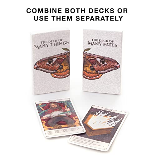 The Deck of Many Things & The Deck of Many Fates - 49 Hand-Illustrated Colorful Fantasy Tabletop Role Playing Game RPG Storytelling Tarot Card Dungeon Master Accessories - Image 4