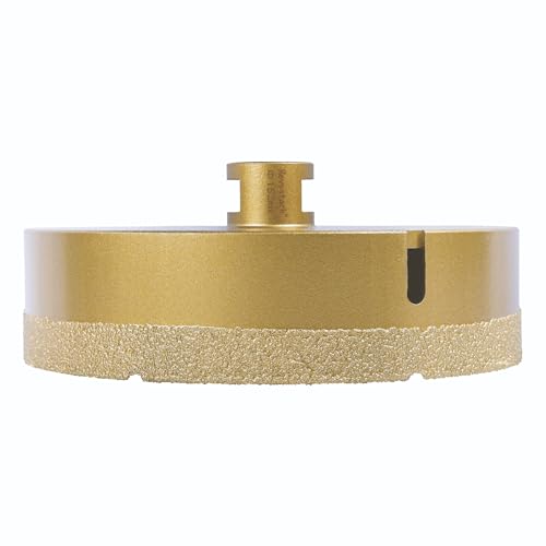 Diamond Core Drill Bits 6 Inch (152mm) Tile Hole Saws Vacuum Brazed Diamond Hole Saw for Tiles Porcelain Ceramic Glass Marble Brick Granite Quartz, Dry or Wet Use, 5/8-11 Thread