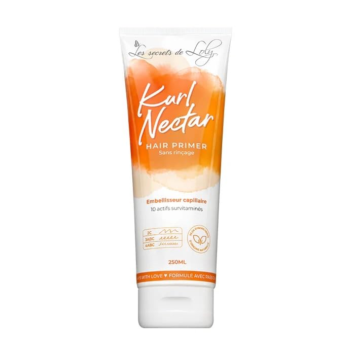 Les Secrets de Loly Kurl Nectar x2 – Leave-In Pflege ohne Ausspülen Feuchtigkeitsspendend – lockiges, gelocktes & krauses Haar – 10 natürliche Wirkstoffe – Sulfate frei – Vegan