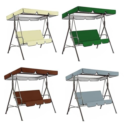 Toldo de repuesto para columpio resistente gris 210D con fundas duraderas 2