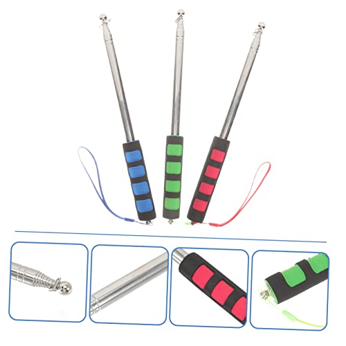 INOOMP 3 Peças De Mastro Telescópico De Mão Bandeira De Acampamento Decoração De Escritório Lousa Do