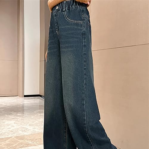 Cute Jeans for Teens Girls Flare Jeans Kids Fashion Stretchy Denim Pants Y2K Boyfriend Skater Streetwear 5-14Y3