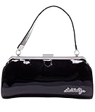 bettie page shoes 50s cara sandals in green Klapp-Verschluss Bettie Page Tasche - Cover Girl Handtasche Schwarz