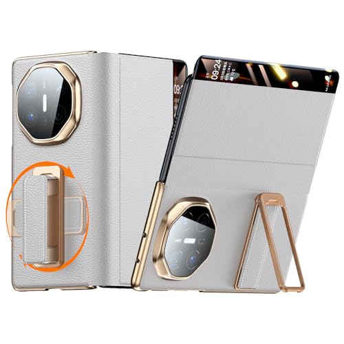 Housse en cuir premium Huawei Mate X6 5G avec béquille et finition luxe