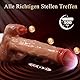 Tagnaff Dildo Vibrator, 8 Stoßfunktion Lecken Vibration für Frauen, Tragbar Sexmaschine Vibratoren, Heizung Sex Spielzeug für die Frau, Vibratorensets für Frauen Klitoris, Anal Dildos Sexspielzeug