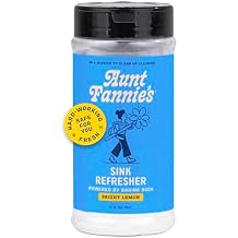 Aunt Fannies Sink Refresher, Bright Lemon Powder Scrub and Odor Minimizer for Sinks, Drains and Garbage Disposals, 16 Ounces Pack of 1