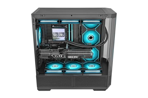 Thermaltake SWAFAN 120 EX INFINITY ARGB Sync (3 sztuki) | Wentylator PC ARGB | MagForce 2.0 Połączenie magnetyczne | Podwójne Lustro Infinity | 3 łopatki + 3 ostrza odwrócone | 120 mm czarny
