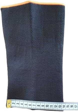 Long Way Unisex Black Elastic Knee Pad, Knitted Sport Knee Pad, Knitted Knee Corset, (ARK-BRK-2112-MEDIUM)