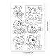 GLOBLELAND 6.3x4.33 Zoll Piraten Tiere Transparente Silikonstempel Papagei Eule Drache Klare Stamps Schildkröte Schatzkarte Silikonstempel Für Kartengestaltung DIY Prägung Journaling