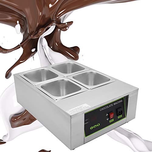 cgoldenwall 8 kg Kapazität 4 Tanks gewerblichen E-Kolben Schokolade schmelzen Schokolade Schokolade Schmelztiegel Schokolade Aushärtung Maschine Digital Schokolade Wärmer 110 V/220 V CE – Bild 3