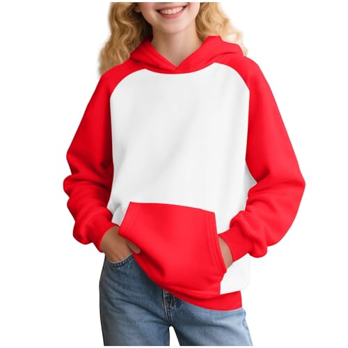Cute Hoodies For Girls and Boys Kids Oversized Long Sleeve Sweatshirts Casual Comfy Pullover Tops With Pocket