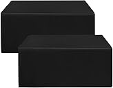 HolidayIdeas Fitted Black Tablecloths - 72 x 30 Inch - 2 Pack Rectangle Table Clothes for 6 Foot Tables, Polyester Fabric Table Cover for Trade Show, Craft Show, Parties, Birthday, Wedding