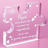 FANAOREN Regalo Dia del Padre Regalos Para Padres Adornos de Acrílico Ideas Regalo Papa Cumpleaños Acción de Gracias Navidad Dia del Padre Regalos Originales Adornos acrilicos
