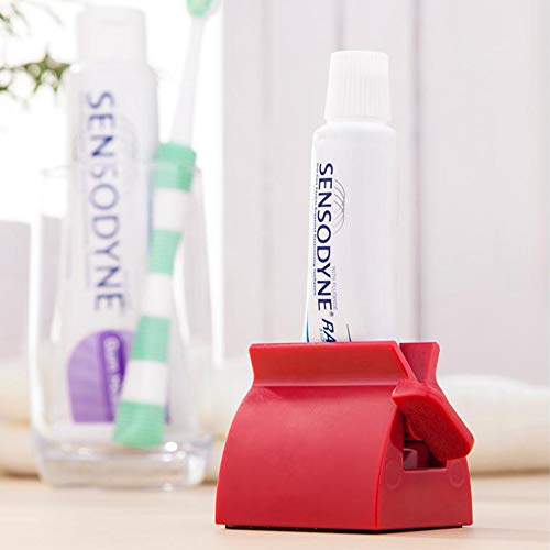 Rolling Tube Toothpaste Squeezer with Frosted Handles, Turn Easily, Toothpaste Dispenser for Bathroom, Saves Toothpaste and Creams, Eco-Friendly Manual Toothpaste Squeezer, 2 Colors,2 Size (White, L) - Thumbnail 6